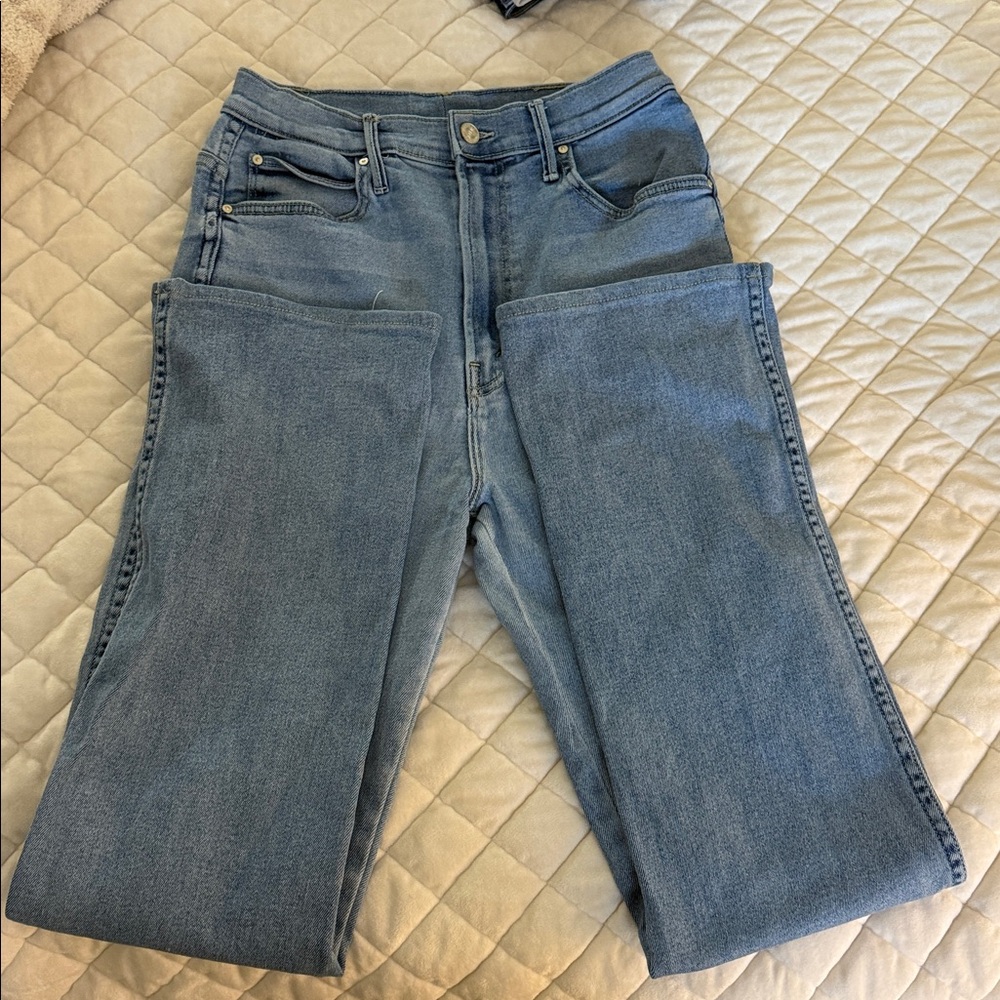 MOTHER Light Blue Boot Cut Jeans - Picture 4 of 5